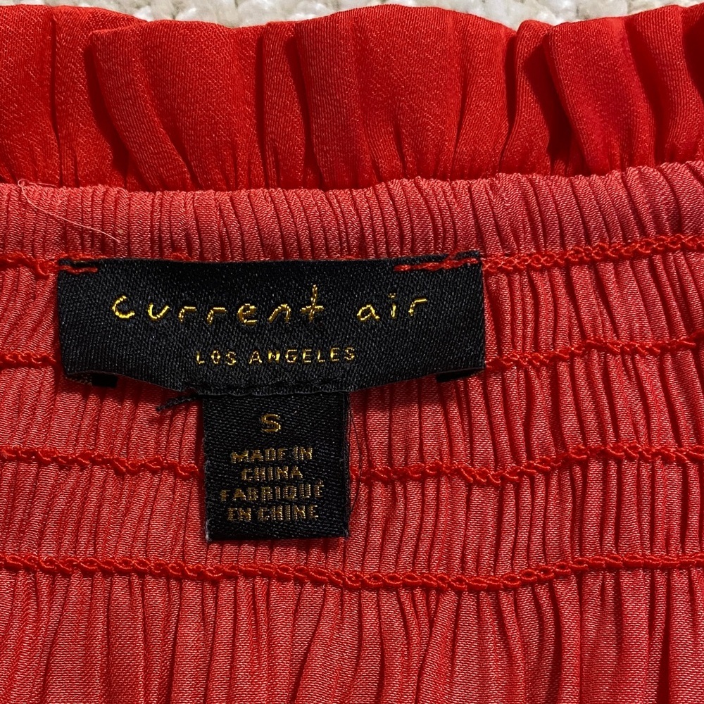 Chic Red Mini Dress with Tiered Skirt - Picture 14 of 15